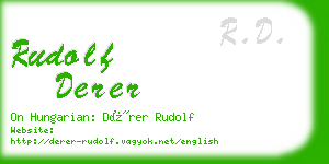 rudolf derer business card